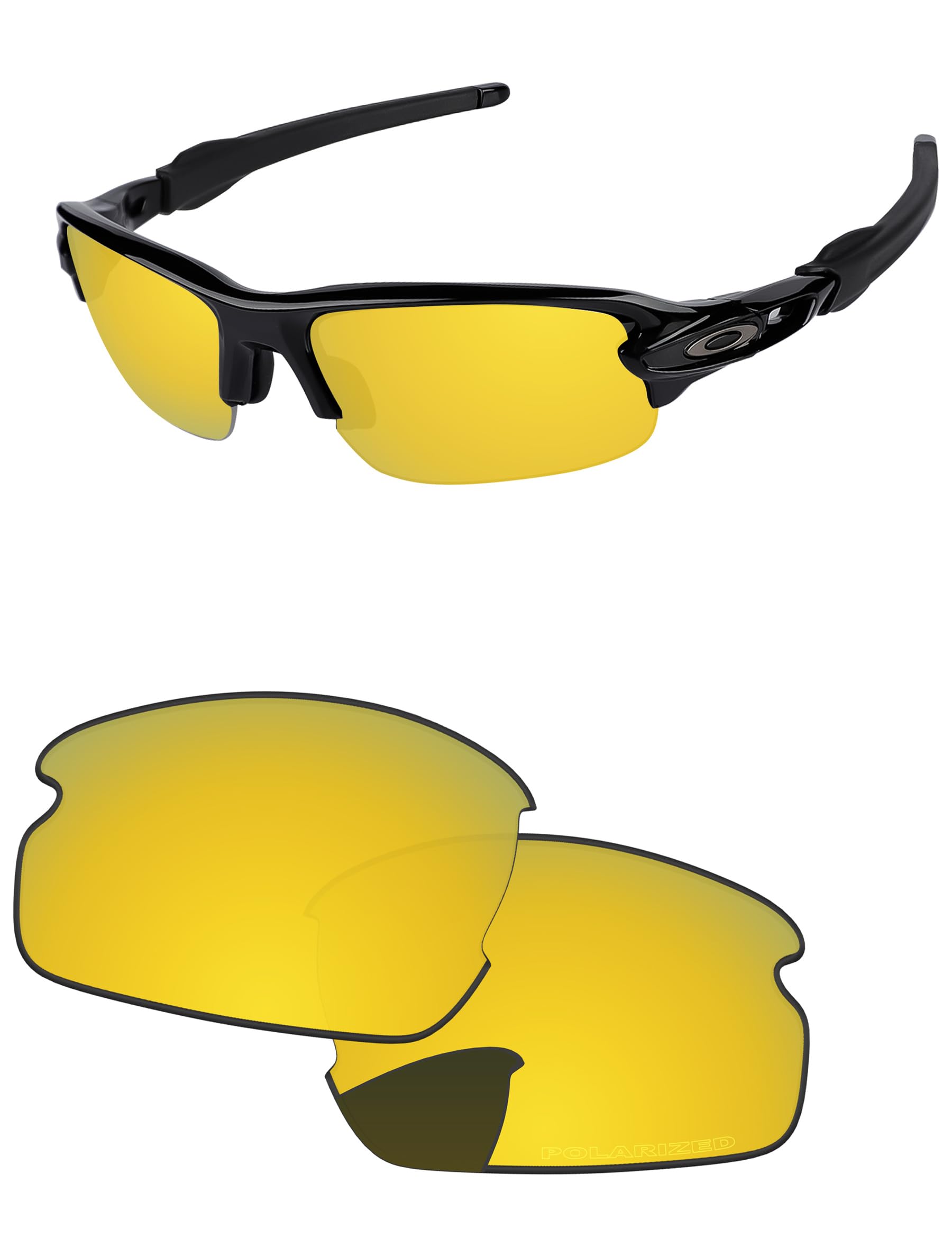 Amazon.co.jp: PapaViva 偏光 交換レンズ For Oakley Flak XXS OJ9008